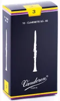 Clarinet reeds Vandoren CR103 - Traditional clarinet reed with strength 3. Price per pack of 10 pieces