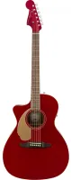 Fender Newporter Plyr LH CAR WN левосторонняя электроакустическая гитара