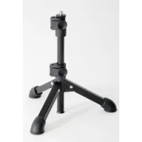 K&M 23150-100-55  настольная микрофонная телескопическая стойка, тренога, чёрная, 230-430 мм