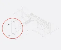 Genelec 272-0031 заглушка на 1 слот для рэкового крепления RAM2-405