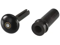 Violin endpin Acura In Sight VE-NIEN5M - Grade A ebony endpin with Parisian eye with sound post installation control hole for 4/4-3/4 violin