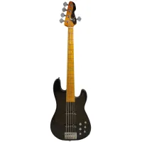 Markbass mb gv 5 gloxy val black cr mp  5-струнная бас-гитара с чехлом, jj, активный преамп, черный