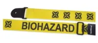 Rockstrap RST NY1CP BIOH G  гитарный ремень, 50мм, желтый с графикой "Biohazard"