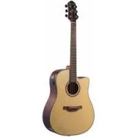 Crafter hd-250 ce/n  электроакустическая гитара drednought, цвет натуральный, глянцевый лак