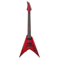 Solar Guitars V2.7TBR SK  7-струнная электрогитара с чехлом, форма V, HH, Tune-o-matic, цвет красный