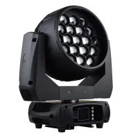 Estrada pro led mh zoom 1940 v.2 светодиодная вращающаяся голова заливного света 19 шт. х 40w rgbw с индивидуальным пиксель контролем, линейной регулировкой цвета ств и стс 2700-8000к