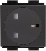 Crestron FT2A-PWR-UK-1-BASIC, модуль розетки переменного тока для серии FT2, одиночный, тип G для Великобритании