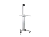 ErgoFount KFT 1601 Silver- 
			Напольная мобильная стойка для монитора диагональю 10–24'', высота 1450–1760 мм, макс. нагрузка 20 кг