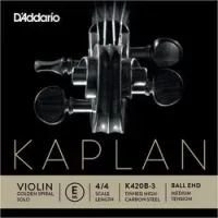 D`addario k420b-3  отдельная струна e для скрипки 4/4 kaplan golden spiral solo, medium tension, ball
