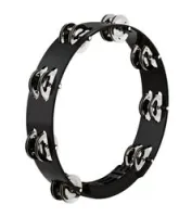Meinl htt10bk  тамбурин пластиковый двухрядный 10", без мембраны, сталь, цвет чёрный