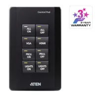 ATEN VK01001 - 8-кнопочный контроллер управления (стандарт US, 1 Gang,  цвет черный)