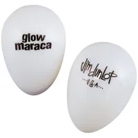 DUNLOP 9110 Glow Maracas Display Jar маракас-яйцо белый, пластиковая банка 36 шт
