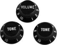 FENDER KNOBS, STRAT SET, AGED WHT, LH набор ручек на регуляторы для гитар