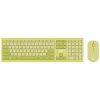 Клавиатура + мышь Acer OCC205 клав:зеленый/желтый мышь:зеленый/желтый USB беспроводная slim