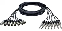 RME ALVA T8X8Pro2 аналоговый мультикор 8 х TRS Jack 6,3мм < > 8 х XLR male, 2 метра