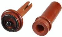 Violin endpin Acura Meister Ultimo VE-NIER25M - Grade Ultimo boxwood endpin with ebony rim and ball with sound post installation control hole for 4/4-3/4 violin