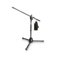 Gravity MS 4221 B - Короткая микрофонная стойка. Трубы микрофонной стойки сделаны из стали. Минимальная высота вертикальной основы: 510 мм. Максимальная высота вертикальной основы: 740 мм. Общая лина стойки в сложенном состоянии: 600 мм Длина "журавля": 5
