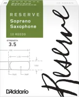 D'addario dir1035  трости для сопрано-саксофона, reserve (3 1/2), 10 шт. в пачке