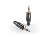 PROCAST cable MP-3.5/6/M/M - Mini Jack 3,5mm stereo разъем под пайку на кабель 6мм, металлический корпус, позолоченные контакты