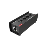 ROXTONE PS4MD Распределительная коробка для подключения одного экранированного кабеля CAT5,5E,6,6A, 7 для передачи и приема нескольких осветительных консолей, микрофонов, музыкальных инструментов, динамиков и других аудиосигналов для компактного удобства