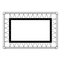 Полотно на кнопках Corvus (16:9) 629х362 (Z 609х342/9 RP -PS/S)- Проекторы (экраны)