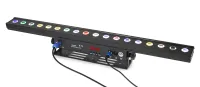 Pixel LED Bar 18-15 NO FAN
                Прожектор Pixel LED Bar 18-15 NO FAN
Прожектор, 18 светодиодов по 15 Вт (5-in-1 RGBWA). Электронный диммер 0-100%. Строб. Угол луча 45°. Управление: DMX512,  количество каналов 2,5,7,10,90,92, звуковая активация,