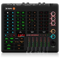 iCON Live Console - Мобильная студия для онлайн стримов, автономное устройство с DSP-обработкой, USB аудио интерфейс, XLR/1/4" TS Jack микрофонные входы, +48В, 2x1/4" TRS Jack линейных выхода, 2х3,5 мм линейный стерео вход/выход, 2х3,5 мм стерео выхода дл