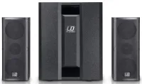 Ld systems dave 8 roadie - портативная мультимедийная звуковая система 2.1 (сабвуфер 8" + 2 сателлита 4") со встроенным микшером на 3 канала
