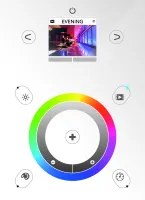 NICOLAUDIE GROUP -  STICK-DE3 ( WHITE) Сенсорный интерфейс для управления световыми приборами для настенного монтажа.  1024 канала, USB/Ether, Стекло, цветной экран, DMX контроллер для монтажа на стену, 2 выхода DMX, RS232, работа c PC Windows с ESA, ESA2
