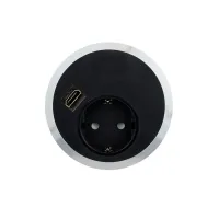ABL 2F200114- Встраиваемая розетка серии Port El с 1xHDMI, черная