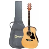 Crafter D-6/ N  акустическая гитара Dreadnought, массив ели, цвет натуральный матовый, c чехлом