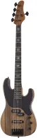 SCHECTER MODEL-T 5 EXOTIC BLACK LIMBA - 5-струнная бас-гитара, 21 лад, корпус: черная лимба, гриф: обожжёный клен, накладка: черное дерево, звукосниматели: Schecter MonsterTone-J, Schecter MonsterTone-P, регулировки: 2х громкость, 1х тон, цвет: Natural Sa
