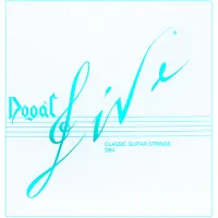 Classical guitar string set Dogal Dogalive D84 - Beginner medium tension strings. Cast nylon trebles and silver-plated copper wound basses.