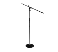 Caymon CST210/B Микрофонная стойка-журавль двухсекционная на круглом чугунном основании диаметром 250 мм. Высота регулируемая 830 - 1540 мм.