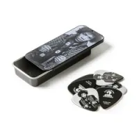 Dunlop jhct14h jimi hendrix mankowitz pick tin  сувенирный набор медиаторов в пенале, жесткие, 12шт.