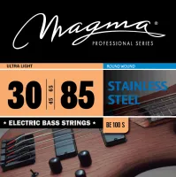 Magma Strings BE100S - Струны для бас-гитары 30-85, Серия: Stainless Steel, Калибр: 30-45-65-85, Обмотка: круглая, нержавеющая сталь, Натяжение: Ultra