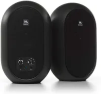 Jbl 104set bt коаксиальные master+slave настольные мониторы. 4,5" нч, 0,75" вч, усилитель класса d 30вт + 30вт, выход на наушники и управление громкостью с лицевой панели монитора master, встроенный блок питания. в комплекте акустический кабель rca-rca -