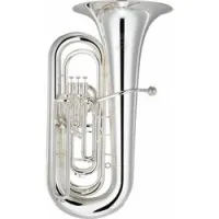 Yamaha PBO YBB-632S  Туба BBb профессиональная, компенсационная 3+1, 500мм. , 18,5-20мм. , серебряная