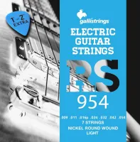GALLI STRINGS RS954 - струны для 7-струнной электрогитары, натяжение LIGHT, 009-054