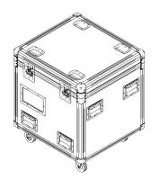 CLAY PAKY Flight-case (+1 foam shell) for 1 Axcor Profile 900 Транспортировочный кейс для одного прибора AXCOR PROFILE 900