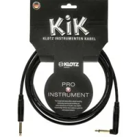 Klotz kikkg4.5prsw  инструментальный кабель джек / угл джек моно, 4,5 м, позолоченные разъемы klotz