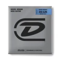 Dunlop dbsbn45125m super bright nickel  струны для 5 стр. бас-гитары, medium, 45-125