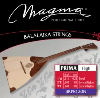 Magma Strings BKPR120N - Струны для балалайки сталь/нейлон, Серия: Балалайка прима, Калибр: , Обмотка: , Натяжение: сильное.