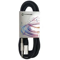 True magic TLC077 5M Кабель микрофонный 1/4 Jack stereo - XLR male, 5м, черный