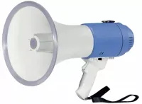 ER 55S ручной мегафон с сиреной, 25 ватт, питание 12 вольт (8 батарей тип "С"), размеры Ф230х370 мм, вес 1,65 кг, Work