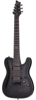 SCHECTER HELLRAISER HYBRID PT-7 TBB -  электрогитара, 24 лада, корпус: красное дерево с топом из волнистого клёна, гриф: клён 3 куска, накладка: черное дерево, вклееный,  звукосниматели: HH, 57-7H, EMG 66-7H, регулировки: громкость, тон, 3х полосный эквал