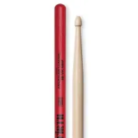 VIC FIRTH 5BVG - барабанные палки, c антискользящим покрытием и деревянным наконечником, материал-гикори,длина 16", диаметр 0,595", серия American Classic