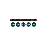 WI-PS150GFV, Коммутатор неуправляемый PoE 300Вт, порты 48 PoE FE + 2 Combo GE/SFP, режим QoS