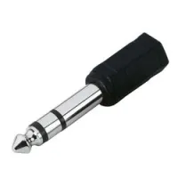 Adam hall 7543  переходник 6,35 trs stereo (папа) - 3,5 trs (мама)