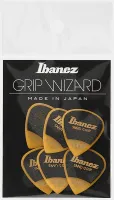 Ibanez PPA16XSG-YE Flat Pick (6pcs/set) Sand Grip Model комплект медиаторов, 6 шт.